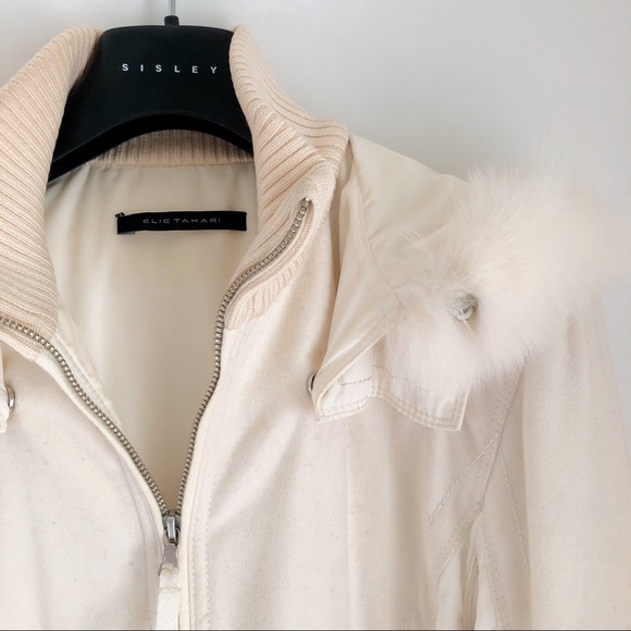 Elie Tahari fur-lined hooded jacket - Picture 4 of 8